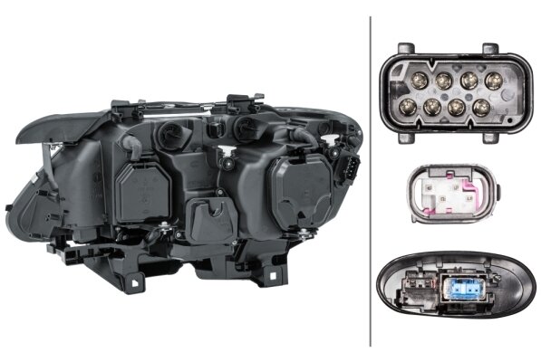 Hella Koplamp BMW 7 05/05- Rechts Xenon | 1EL 009 043-421