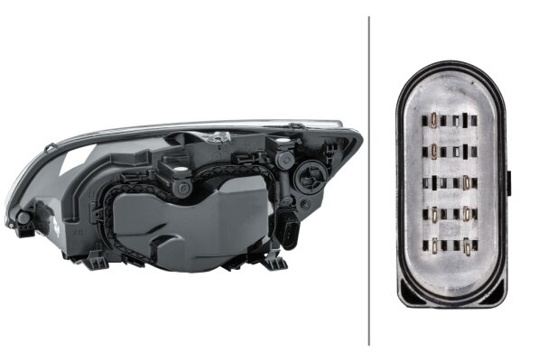 Hella Koplamp Ford Focus II 11/04- chroom Rechts H7 | 1EL 010 201-021