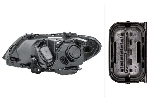 Hella Koplamp BMW X5 (E53) 12/03-01/07 Rechts H7 | 1EL 224 486-221