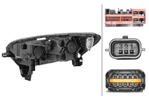 Hella Koplamp Renault Kadjar (HA,HL) Rechts 15- led | 1EX 013 888-101