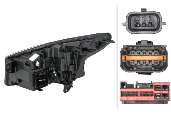 Hella Koplamp Renault Trafic III 14- Rechts | 1EX 014 031-101