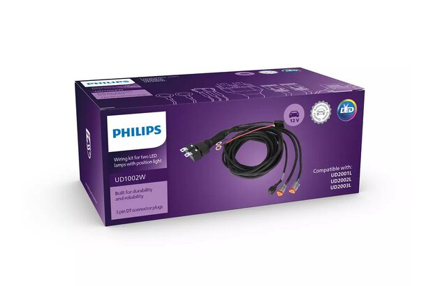 Philips UD1002WX1 Wiring Harness Set | 2 Lamps | Including wire for parking light