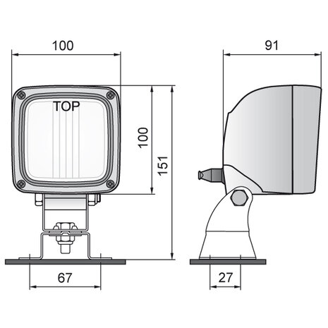 HK1 Fog Lamps with U-bracket