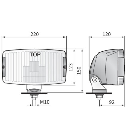 Driving Light HP5 with LED Parking Light