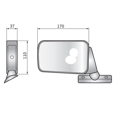 Universal Tractor Mirror