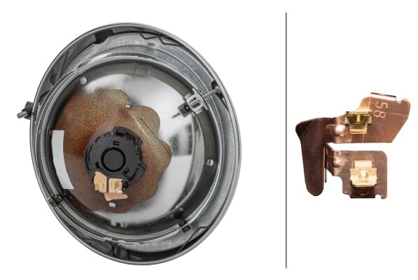 Hella Koplamp Inbouw 12V R2 Met Standlicht/chromé rand Rechts | 1A8 001 149-341