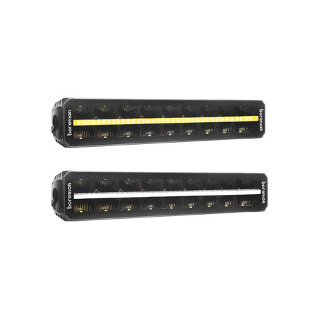 Boreman LED Lightbar + Position Light White or Orange 17"