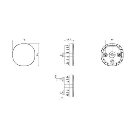 Fristom FT-410 LED Reversing Lamp Cable