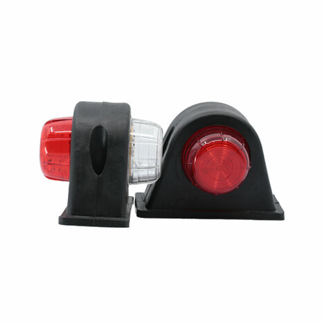 LED 2-Function Marker Lamp 10-30V Red + White (Set)