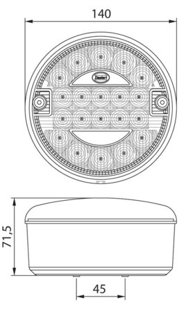 Led Reversing Lamp 9-33V