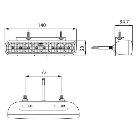 Led Flashing Lamp Blue