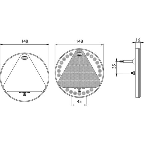 Led Rear Lamp Flat