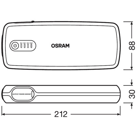 Osram BATTERY Start 400 Jump Starter + Powerbank