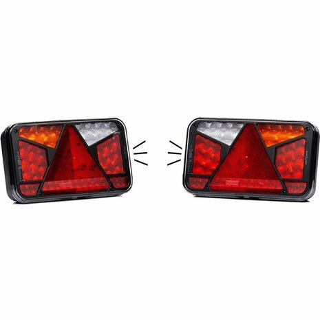 Fristom FT-370 LED Taillight 6-Functions with Canbus Resistor