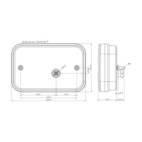 Fristom FT-270 LED Taillight 4-Functions with Canbus Resistor