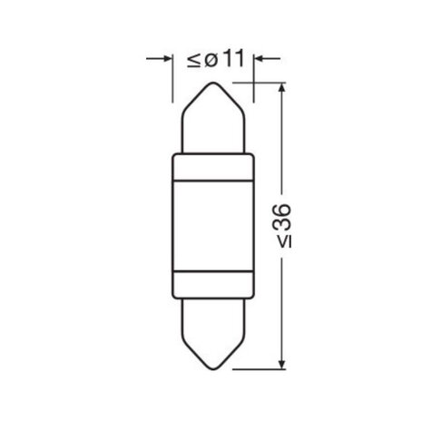 Osram C5W LED Retrofit 36mm White 12V SV8.5-8