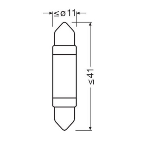 Osram C5W LED Retrofit 41mm White 12V SV8.5-8