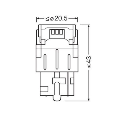 Osram W21W LED Retrofit Orange 12V W3x16d 2 Pieces