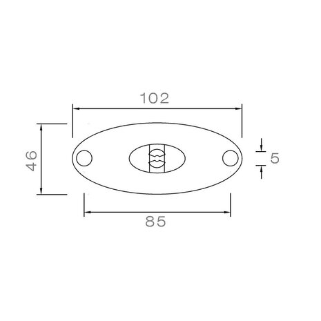 Aspöck LED Marker Lamp Flatpoint II 0.5m Cable 12V