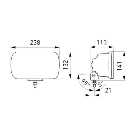 Hella LED Spotlight Jumbo 12/24V | 1FE 016 773-001