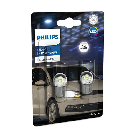 Philips R5W/R10W LED Retrofit White 12V 2 Pieces