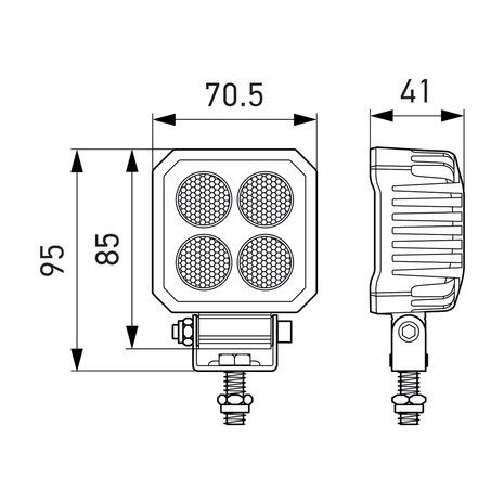 Hella LED Reversing Light TS1700 | AMP Superseal | 2ZR 357 110-531