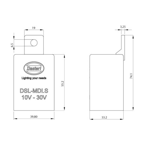 Flashing Light Side Lighting Module 12/24V