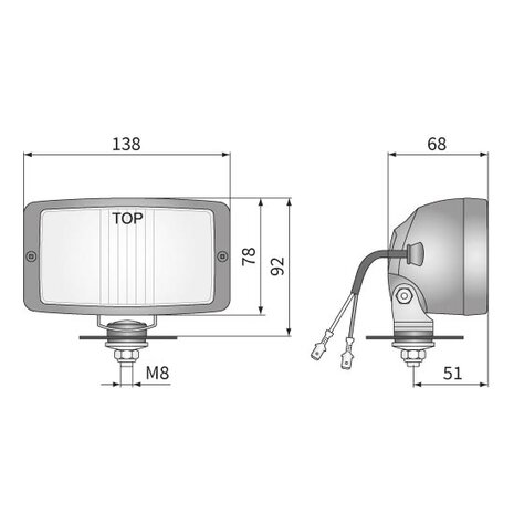 Work Lamp Halogen H3