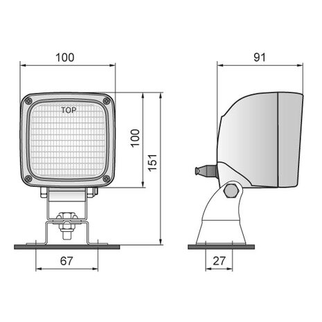 Work Lamp Halogen H3