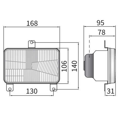 Wesem H4 Headlight Built-In