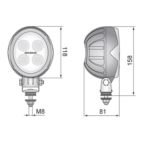 LED Worklight Floodlight 2000LM + Cable