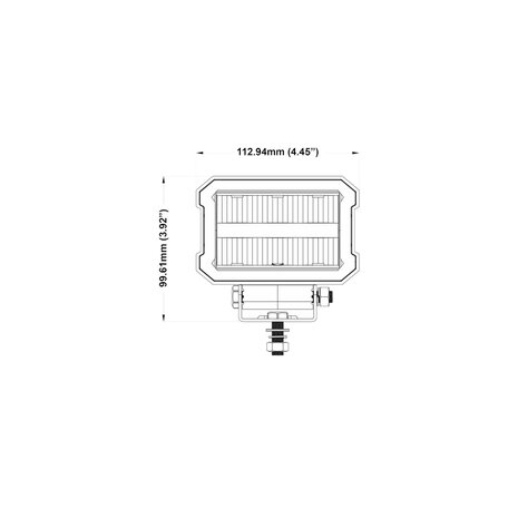 Boreman LED Work Light 4000LM + Position Light (Red or Orange)