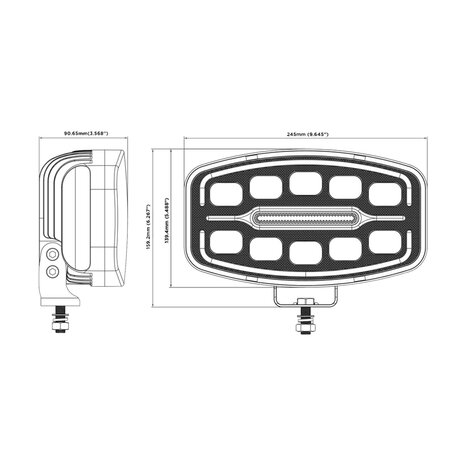 Boreman Polaris LED Driving Light + Dual Color DRL