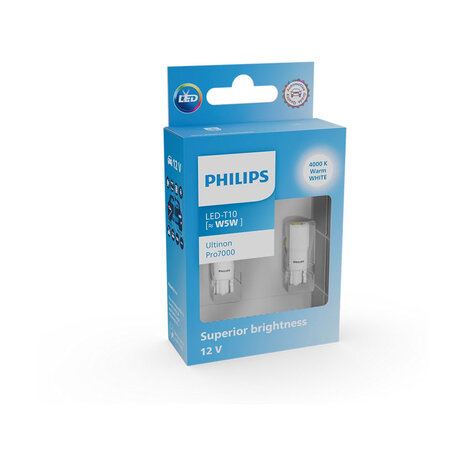 Philips W5W LED Retrofit White 12V 2 Pieces