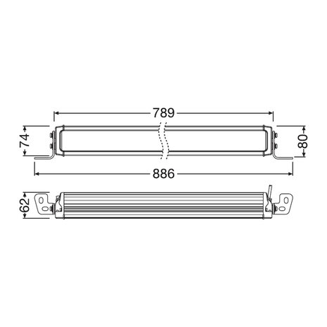 Osram LED Lightbar Combi VX750-CB- DR SM 78cm