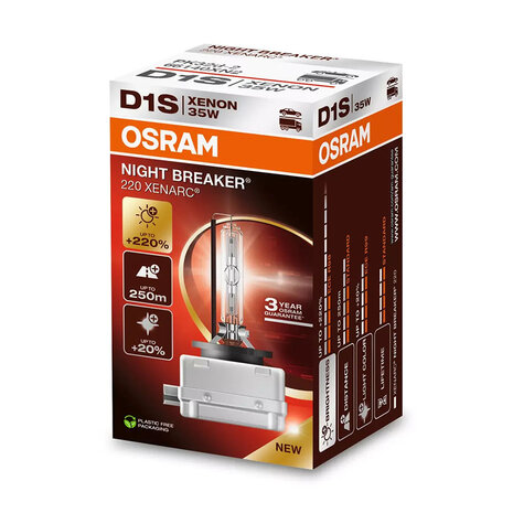 Osram D1S Xenon Light 35W Night Breaker 220 PK32d-2