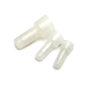 Closed End Connectors Bright 2mm 100 pieces