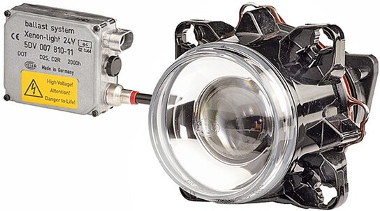 Hella Koplamp xenon 12V 90mm SAE | 1BL 008 194-047