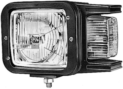 Hella Koplamp opbouw H4 m/positiel/knipperl links | 1EA 007 108-017