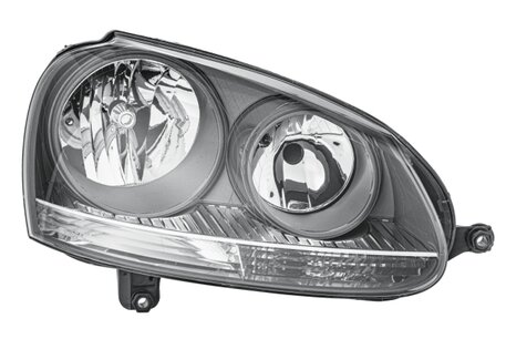 Hella Koplamp VW Golf V 10/03-05/04 Rechts grijs H7 | 1EG 247 007-421