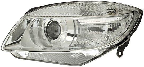 Hella Koplamp Skoda Fabia II 06-10 Rechts H7 | 1EL 247 025-261