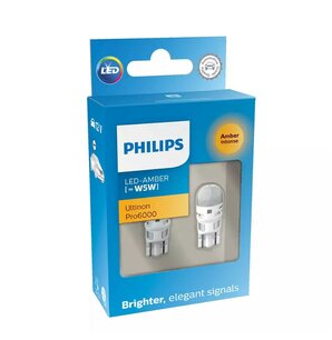 Philips W5W LED Retrofit Orange 12V 2 Pieces