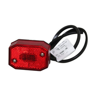 Aspöck LED Marker Lamp Flexipoint Red 0.5m Cable 12V