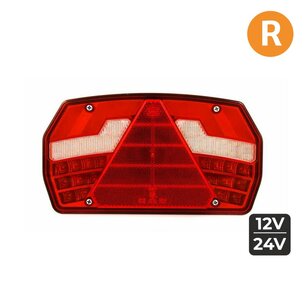 Led Tail light Right 6-Functions AMP Connector