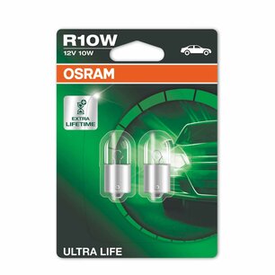 Osram Light Bulb R10W 12V 10W Ultra Life BA15s 2 Pieces