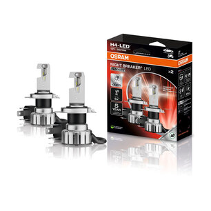 Osram Night Breaker LED Smart H4 ECE-approved Set | +330%