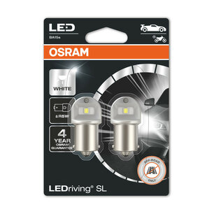 Osram R10W LED Retrofit White 12V BA15s 2 Pieces