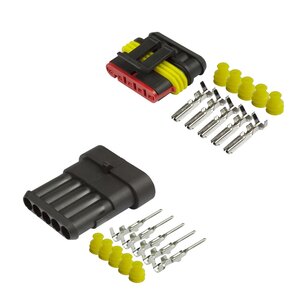 AMP Superseal 5-way connector set complete