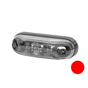 Horpol LED Type Marker Light Red Oval LD-410 Dark-Look