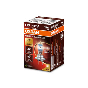 Osram H4 Halogen Lamp 12V 55W P43t Night Breaker 220